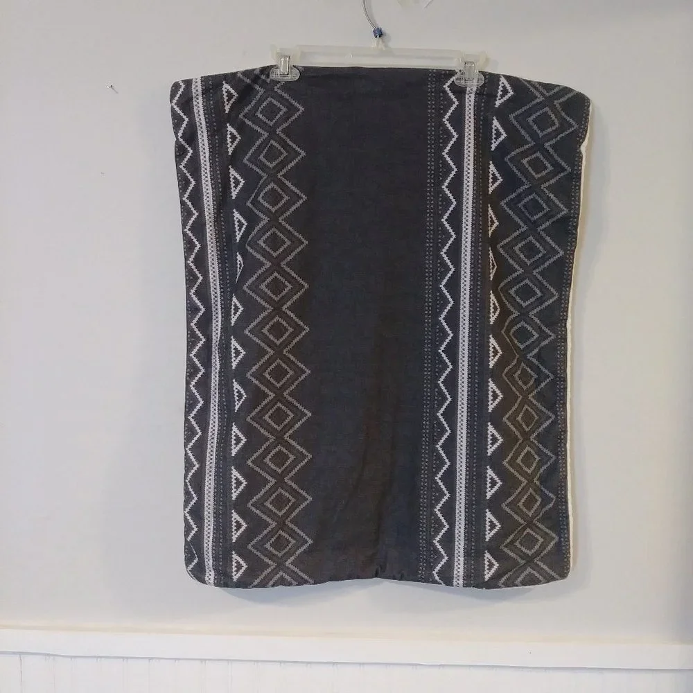 Native Print Gray Pillow Cover 30